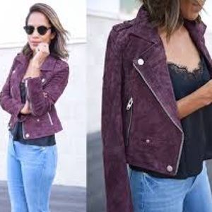 BlankNYC Suede Moto Jacket